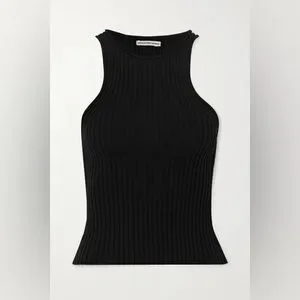 【送料&関税込】Alexander Wang Black Stretch Cupro Blend Ski alexanderwang アレキサンダーワング コットン オーバーサイズ